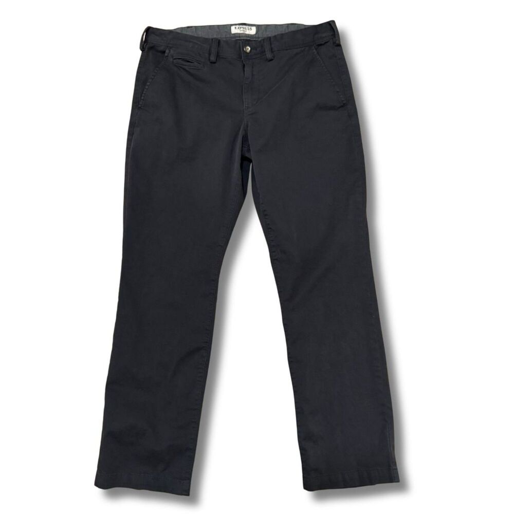 Express Slim Fit Chinos - Blue, 32/30